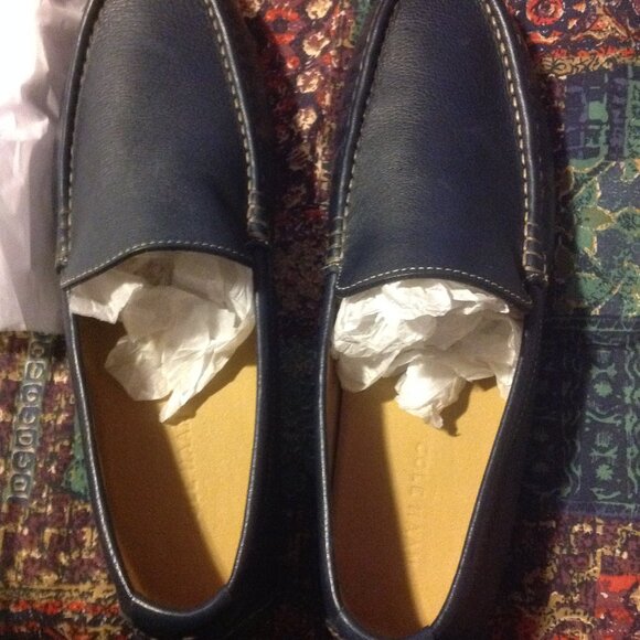Cole Haan Men\'s Somerset Blue Leather Loafers - 11.5M - New in Box main image 4